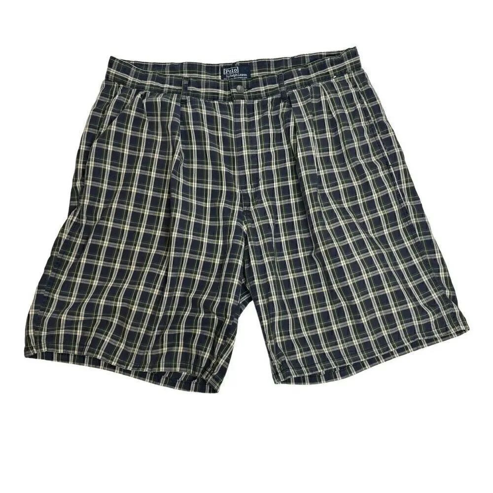 Polo Ralph Lauren blue and green plaid shorts size 36